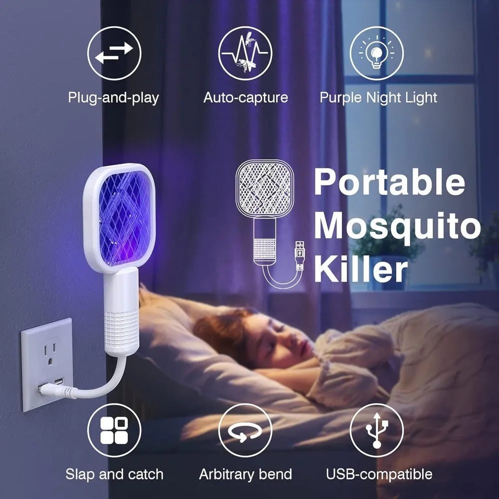 Mini USB Portable Electric Mosquito Killer Racket