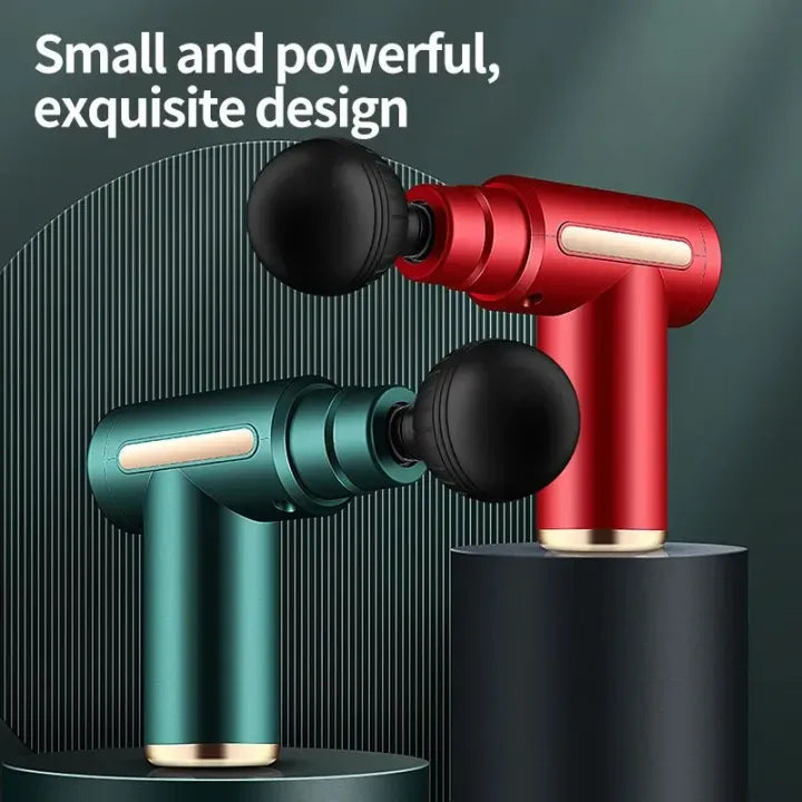 Smart Fascia Massager JY-760 With 4 Massage Heads And 6 Speed Vibration Settings | Random Color